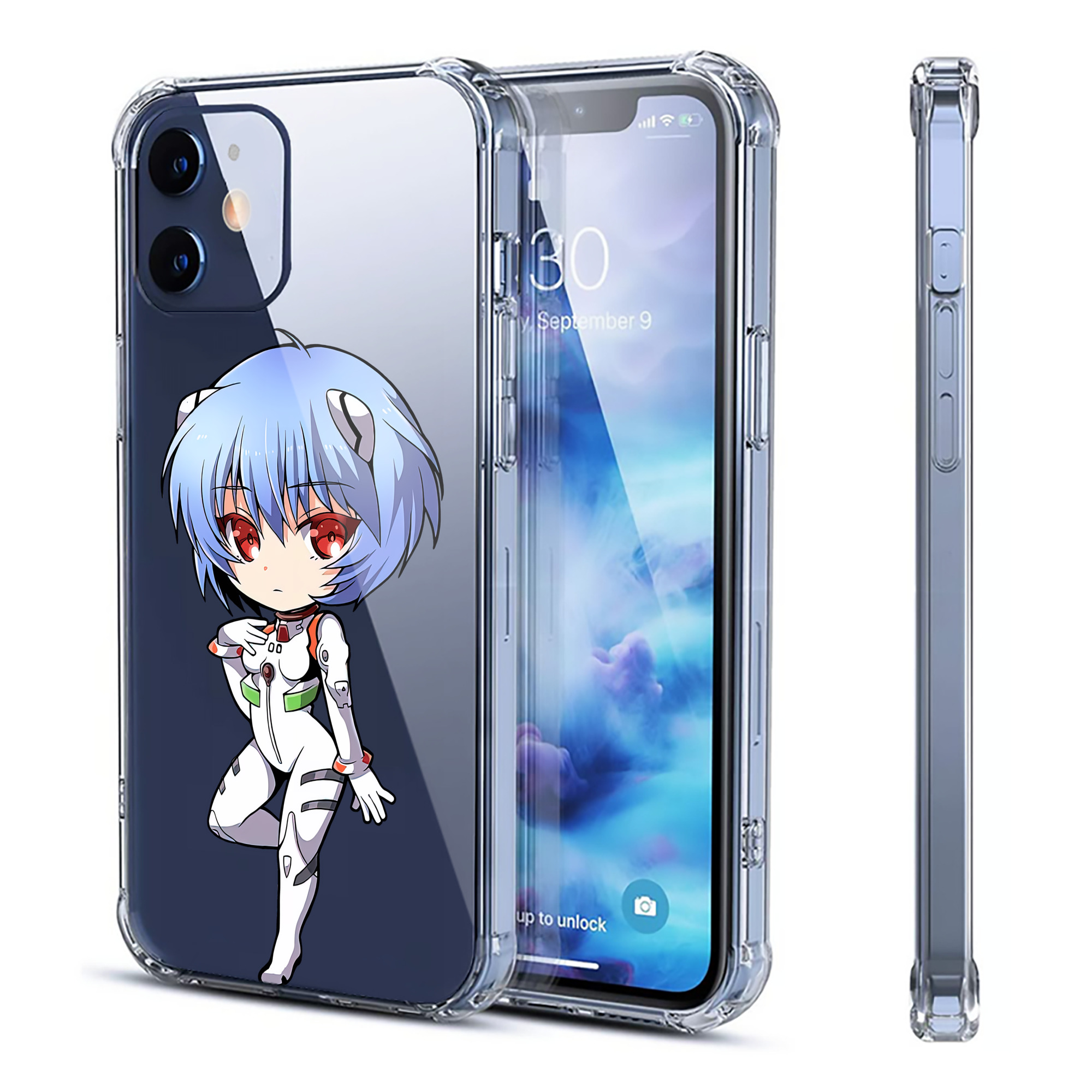 （画像用） EVA 新世紀エヴァンゲリオン 【iPhone 12シリーズ対応】透明スマホケース（クリアソフトケース）